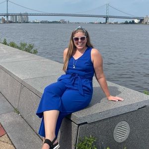Royal blue romper/jumpsuit from Cato